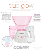 True Glow by Conair Moisturizing Mist Facial Sauna System; Pink / Cream - Image 9