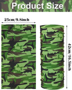 SATINIOR Summer Camo Neck Gaiter UV Protection Cooling Face Mask Sun Hood - Image 6
