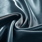 Homiest Deep Sea Blue Satin Fitted Sheet Twin XL Size, Deep Pocket, Luxury & - Image 4