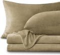 BEDELITE Flannel Sheets Queen Size Camel by BEDELITE