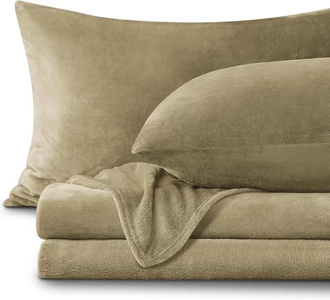 BEDELITE Flannel Sheets Full Size Camel by BEDELITE
