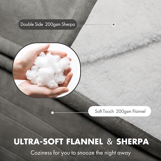 Electric Heated Blanket Full Size 72" x 84" - Image 3