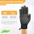 MIG4U Shower Exfoliating Scrub Gloves, Bathing Gloves Body Wash Dead Skin - Image 6