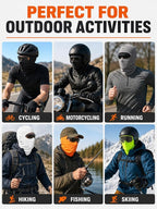 SATINIOR 6 Pcs Ski Mask Cover Balaclava Full Face Mask Summer Face Cover UV - Image 6