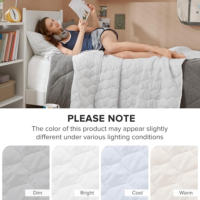 Comfort Spaces Twin Quilt Set Modern Reversible Ogee Coverlet Twin Bedding Set - Image 8