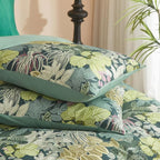 mixinni 100% Cotton Tropical Botanical Green Leaves Duvet Cover Queen Tree - Image 5