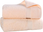 Superior Egyptian Cotton 2-Piece Bath Sheet Towel Set, Oversized Body Towels - Image 2