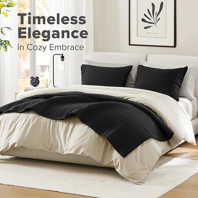 Comfort Spaces Kienna Quilt Set- Double Sided Stitching Design Summer Blanket - Image 2