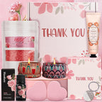 Thank You Gifts for Women, 9-Piece Rose Pamper Set – Luxury Relaxation Bath & by GiftsBasketforWomen