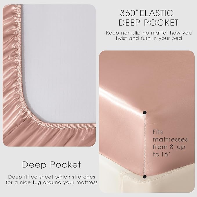 FreshCulture Satin Sheets Full Size - Image 4