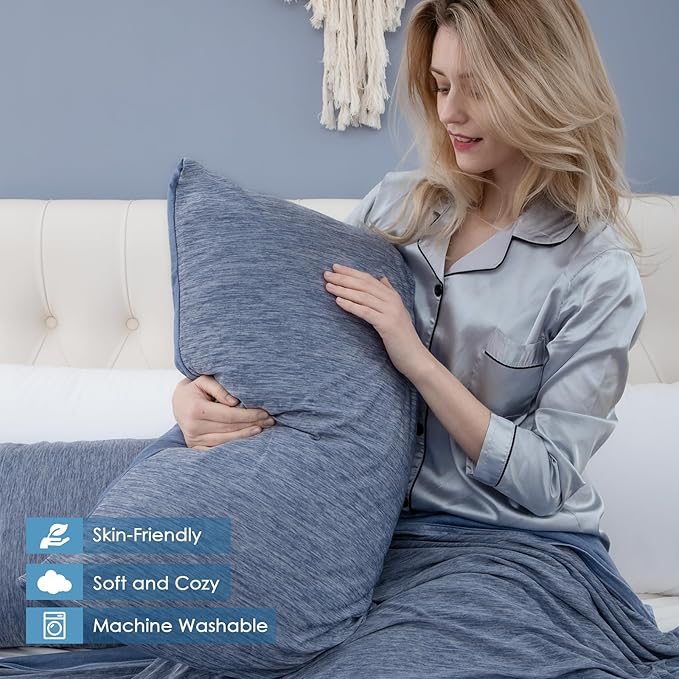 CHOSHOME Cooling Pillow Cases Zipper Pillow Covers Q-Max > 0.45 Zippered - Image 5