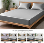 LINENWALAS Fitted Sheet Only Viscose Derived from Bamboo, Bottom Sheet - Image 4