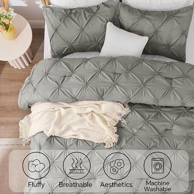 BEDELITE Grey Queen Comforter Set - Image 5