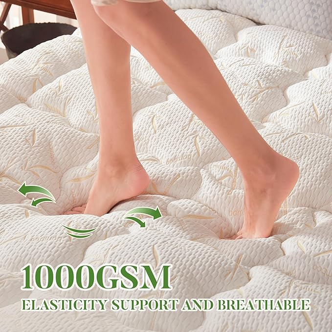 PRIMESOFT 100% Waterproof King Size Mattress Topper, Thick Pillow Top Mattress - Image 5