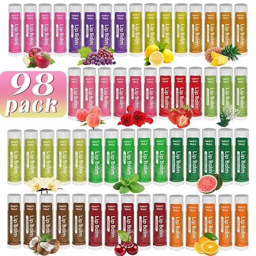 98 Pack Natural Lip Balm Bulk by yopela