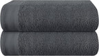 Cotton 2 Pack Oversized Bath Towel Set 28x55 inches, Large Bath Towels by Unknown