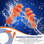 50 Pair Silicone Corded Ear Plugs Reusable - Image 4