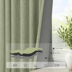 Sage Green Boho Blackout Curtains - Image 5