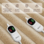 Heated Blanket Queen Size, Faux Fur Cozy Heating Blanket - Image 3