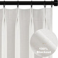 Topfinel Pinch Pleat Full Blackout Curtains & Drapes 84 Inch Length 2 Panels Set by Topfinel