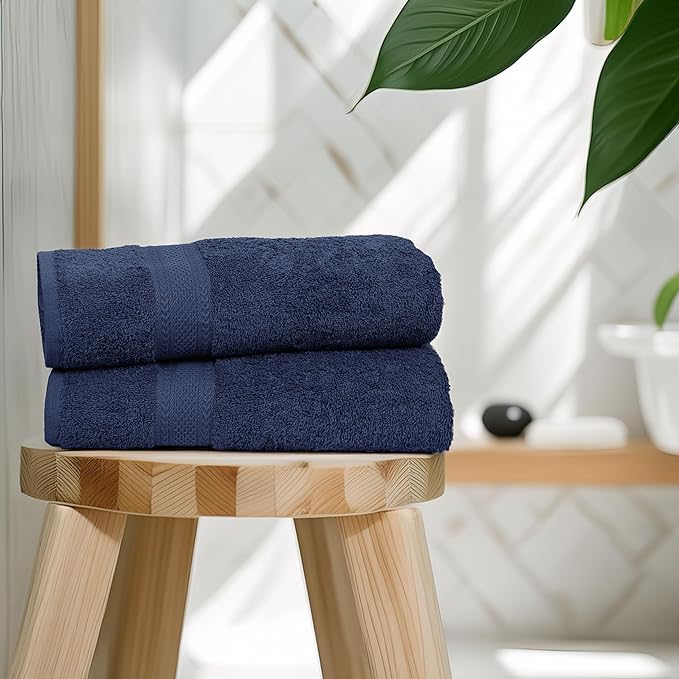 Commercial Bulk Pack of 12 Large Bath Towels – 100% Cotton Terry 24" x 50" – - Image 5