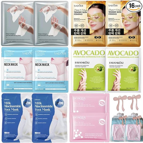 16 PCS Spa Party Supplies for Girls，Spa Party Favors Include Facial Masks by Unknown