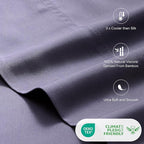 LuxClub King Size Sheets Set, 100% Rayon Derived from Bamboo Cooling Sheets - Image 3
