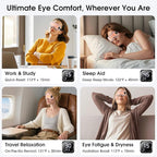 Heated Eye Mask, Cordless Rechargeable Eye Compress, Eye Relief, Improved Sleep - Image 8