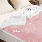 Electric Heated Blanket Queen Size 84"x90", Soft Flannel - Image 3