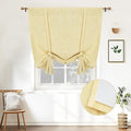 DriftAway Double Layer Linen Blackout Tie Up Curtains Thermal Insulated Fully by DriftAway