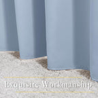 NICETOWN Blackout Vintage Blue Curtains - Image 6