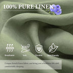Simple&Opulence French Linen Flat Sheet, 100% Natural Flax Bedding Sheet - Image 2