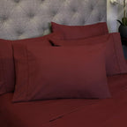 Queen Sheets Burgundy - Image 8