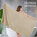 Ycosy 4 Pack Extra Large Microfiber Bath Towels Set, 35x70 inches, Less Lint - Image 2