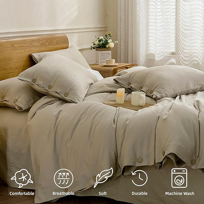 JELLYMONI Cotton Duvet Cover King Size - Image 4