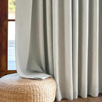 jinchan Chenille Blackout Curtains 96 Inches Long 2 Panels Light Grey Thermal - Image 9