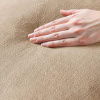 MIULEE Decorative Throw Pillow Covers Neutral Linen Fringe Throw Pillows Euro - Image 2