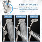 MakeFit Dual Filtered Rain Shower Head Combo, High Pressure Handheld Shower Head - Image 6