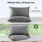 puredown® Pillows Standard Size Set of 2, Shredded Memory Foam Pillows - Image 2