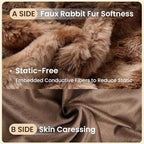 ZonLi Fluffy Body Pillow for Adults, Fuzzy Faux Fur Body Pillow - Image 3