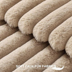 Pallene Faux Fur Plush Throw Pillow Covers 18x18 Set of 2, Luxury Soft Fluffy - Image 2