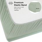 Yoofoss Baby Crib Sheets for Boys Girls, Fitted Crib Sheet 2 Pack for Standard - Image 3