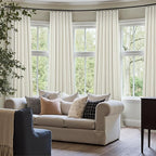 Natural Linen Textured Short Black Out Curtain 58 Inch Long - Image 7