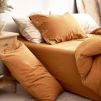 JELLYMONI 100% Washed Cotton Duvet Cover Twin – Soft, Breathable Linen-Look - Image 9