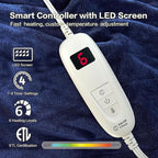 Tefici Electric Heated Blanket Throw, Super Cozy Soft 2-Layer Flannel 50" x 60" - Image 3