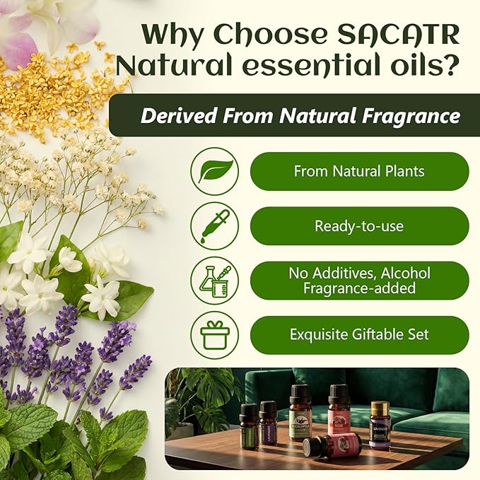 SACATR 36 Pcs Natural Essential Oil Sets, Essential Oils - Image 3
