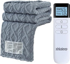 Heated Blanket Electric Blanket 62"x84", Soft Taffeta Sherpa Electric Throw by XINIUSLEEP