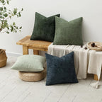 MIULEE Pack of 4 Couch Throw Pillow Covers 20x20 Inch Green Forest Soft - Image 4