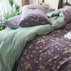 mixinni Vintage Floral Duvet Cover Queen Set - Image 5
