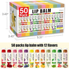 AZEN 50 Pack Lip Balm Bulk, Moisturizing Lip Balms - Image 8